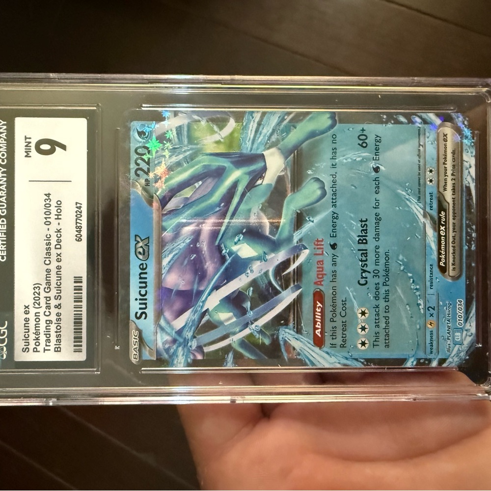 Suicune EX - Pokemon Graded Card - CGC Grade 9